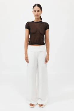Wide Waistband Pants -|St. Agni Best Sale