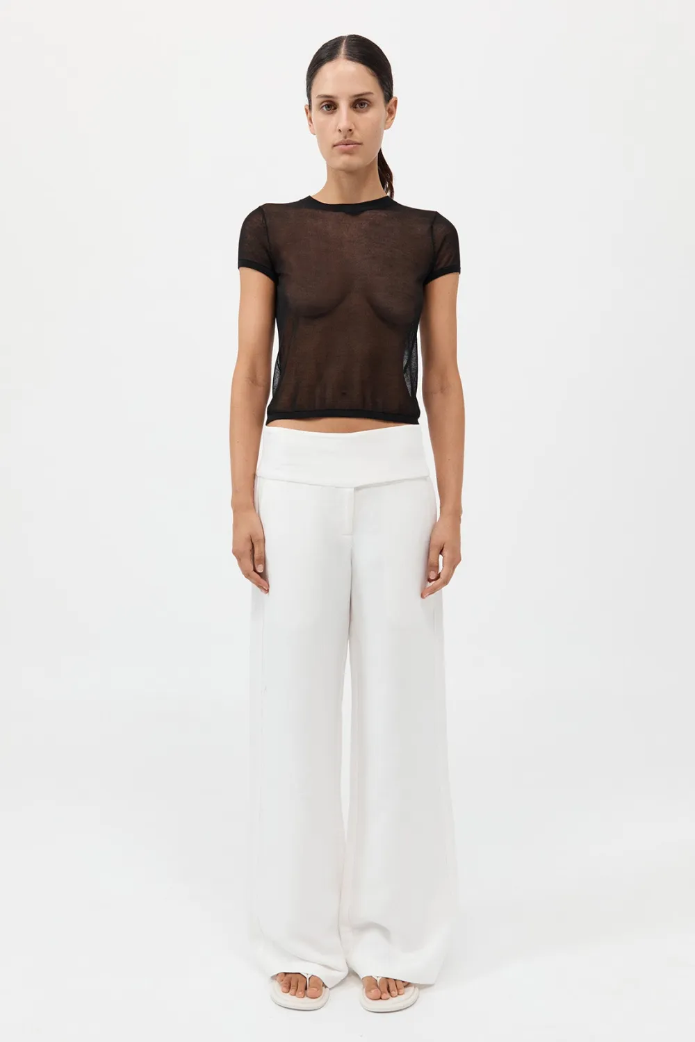 Wide Waistband Pants -|St. Agni Best Sale