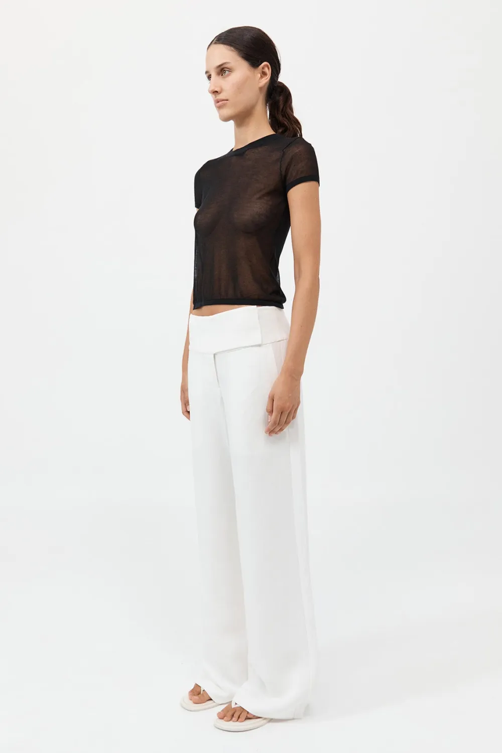 Wide Waistband Pants -|St. Agni Best Sale