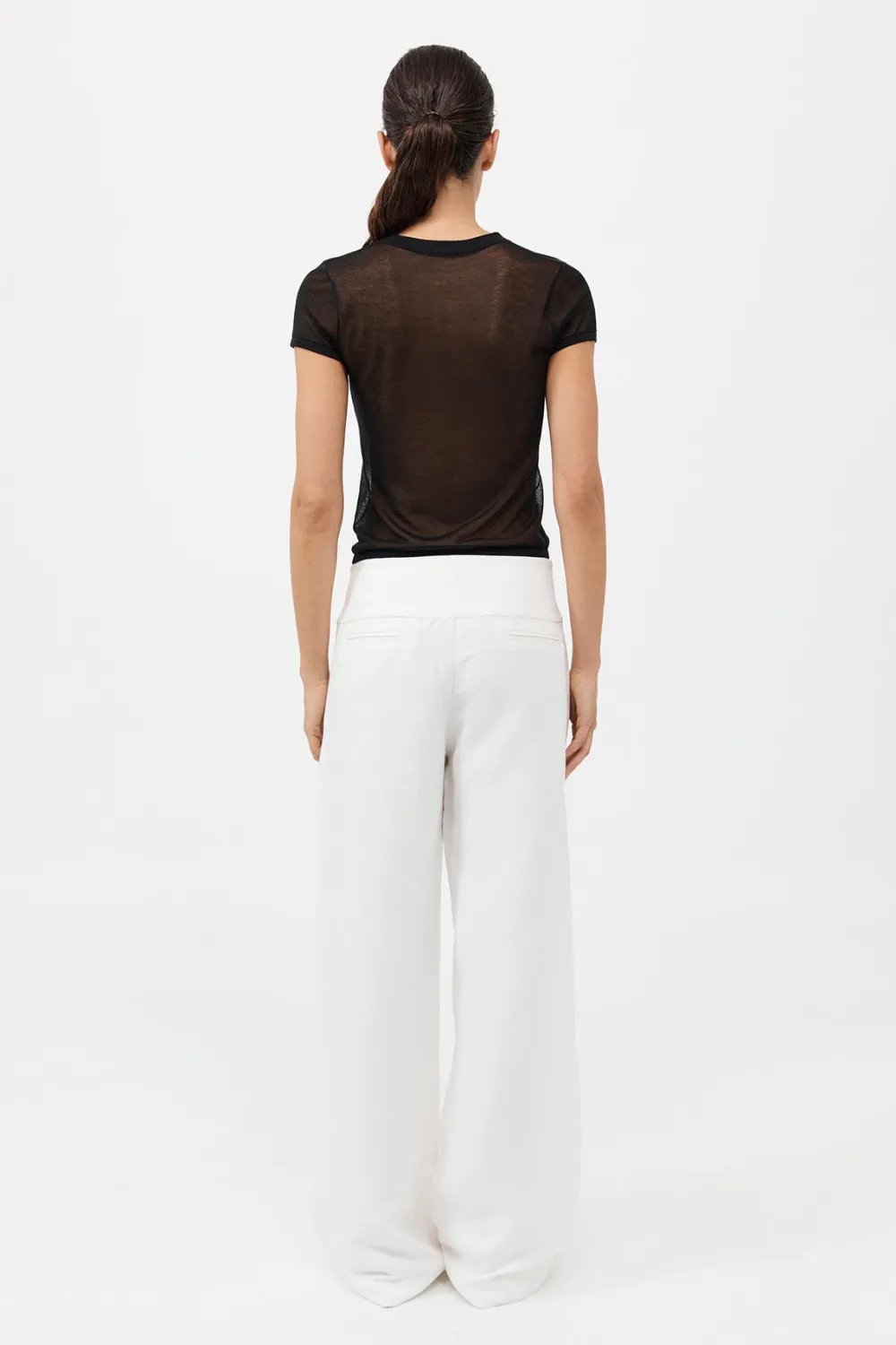 Wide Waistband Pants -|St. Agni Best Sale