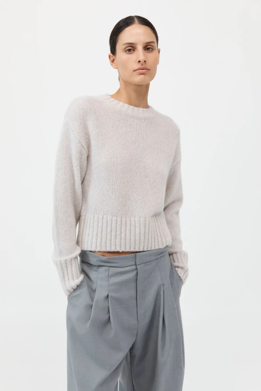 Wool Cashmere Blend Sweater -|St. Agni Best