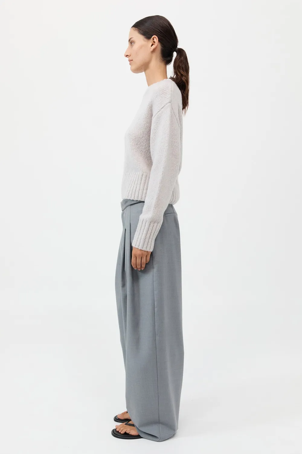 Wool Cashmere Blend Sweater -|St. Agni Best