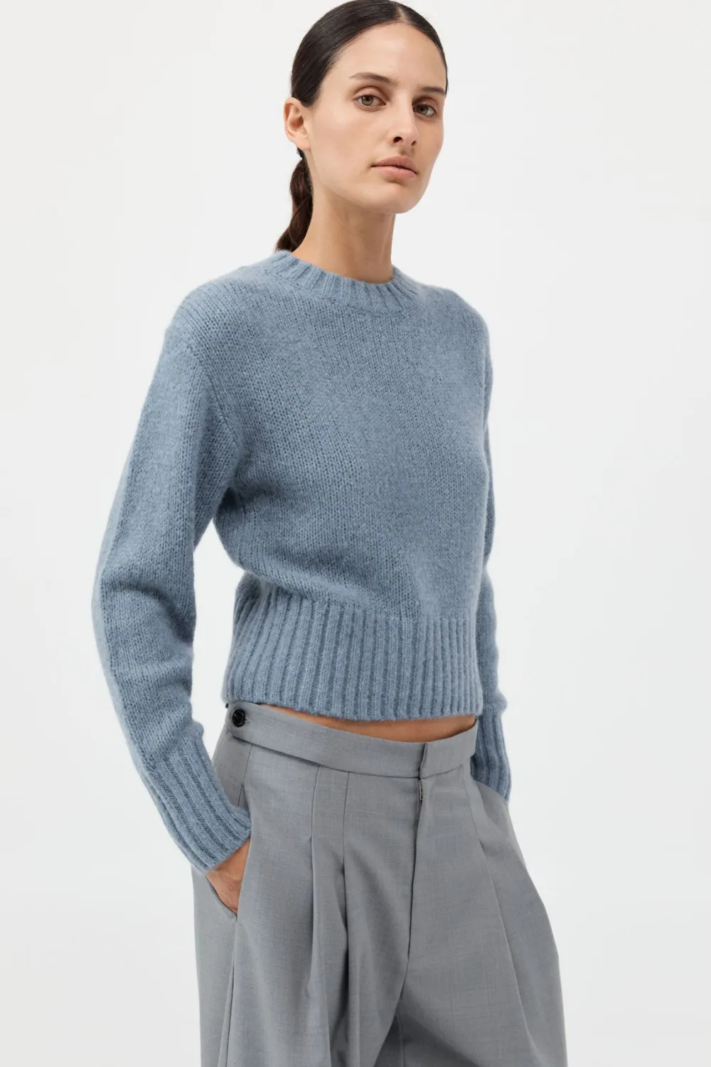 Wool Cashmere Blend Sweater -|St. Agni Flash Sale