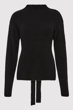 Wool Cashmere Blend Tie Back Jumper -|St. Agni Sale