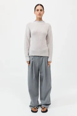 Wool Cashmere Blend Tie Back Jumper -|St. Agni Store