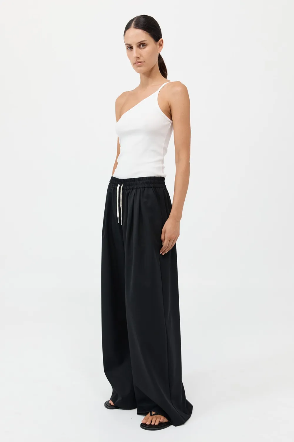 Wool Drawstring Pants -|St. Agni Sale