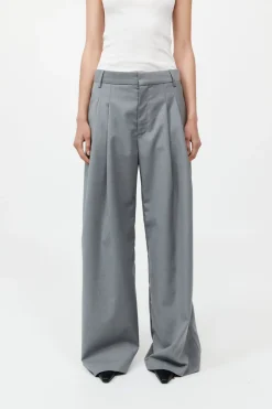 Wool Pleat Pants - Grey|St. Agni Cheap