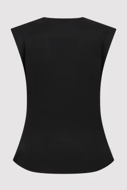 Wool Vest - Black|St. Agni Store