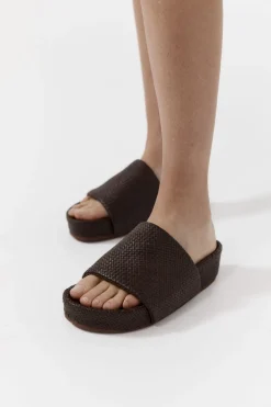Woven Everyday Flatform Slide -|St. Agni Flash Sale