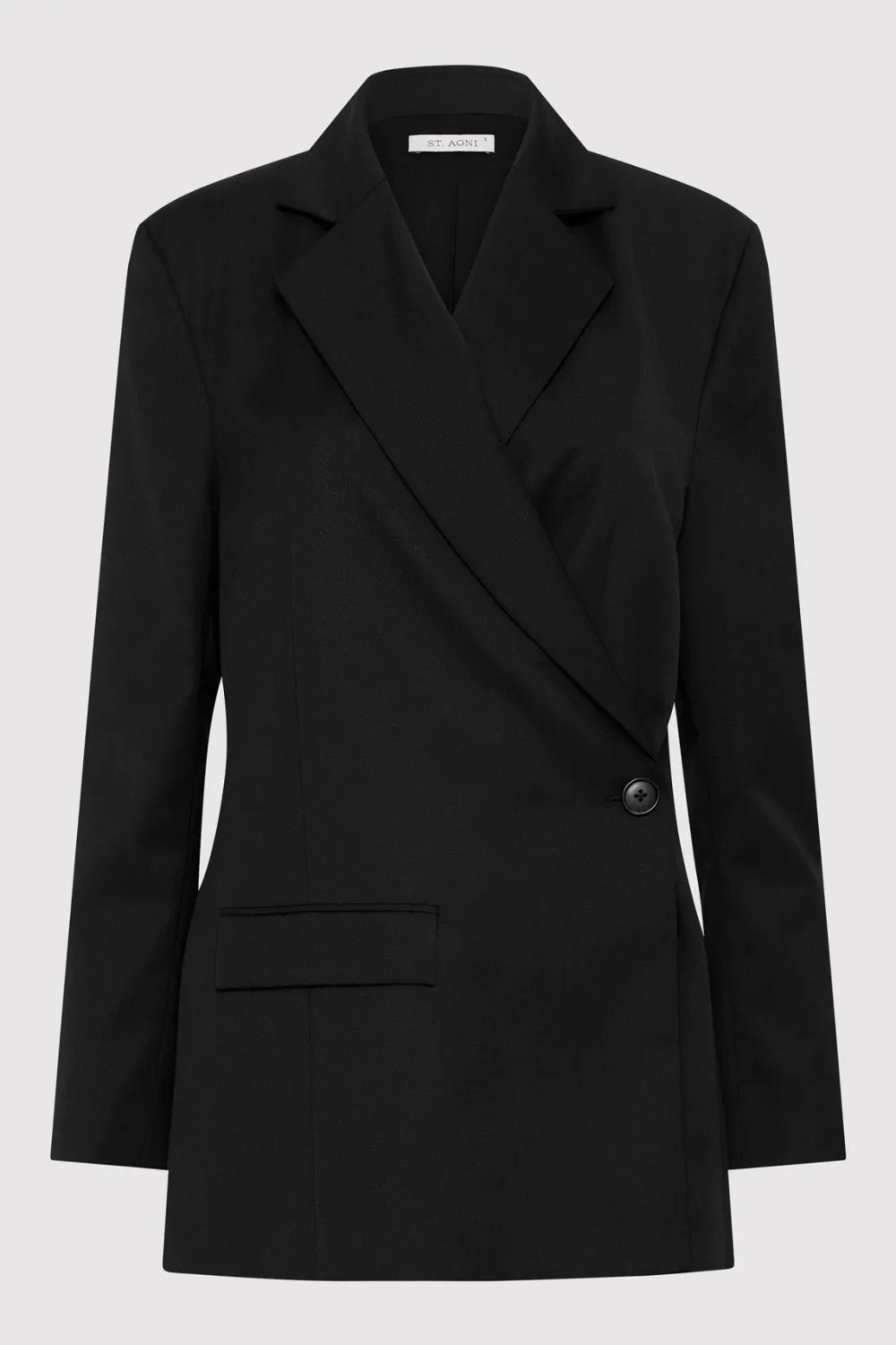 Wrap Blazer - Black|St. Agni Discount