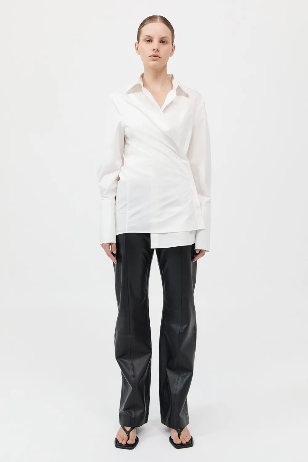 Wrap Shirt - White|St. Agni Shop