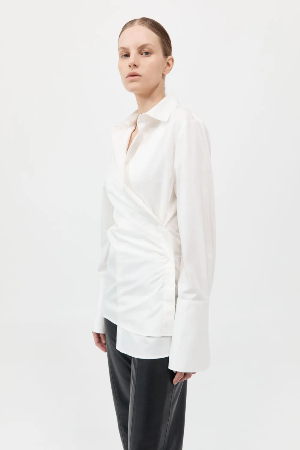 Wrap Shirt - White|St. Agni Shop