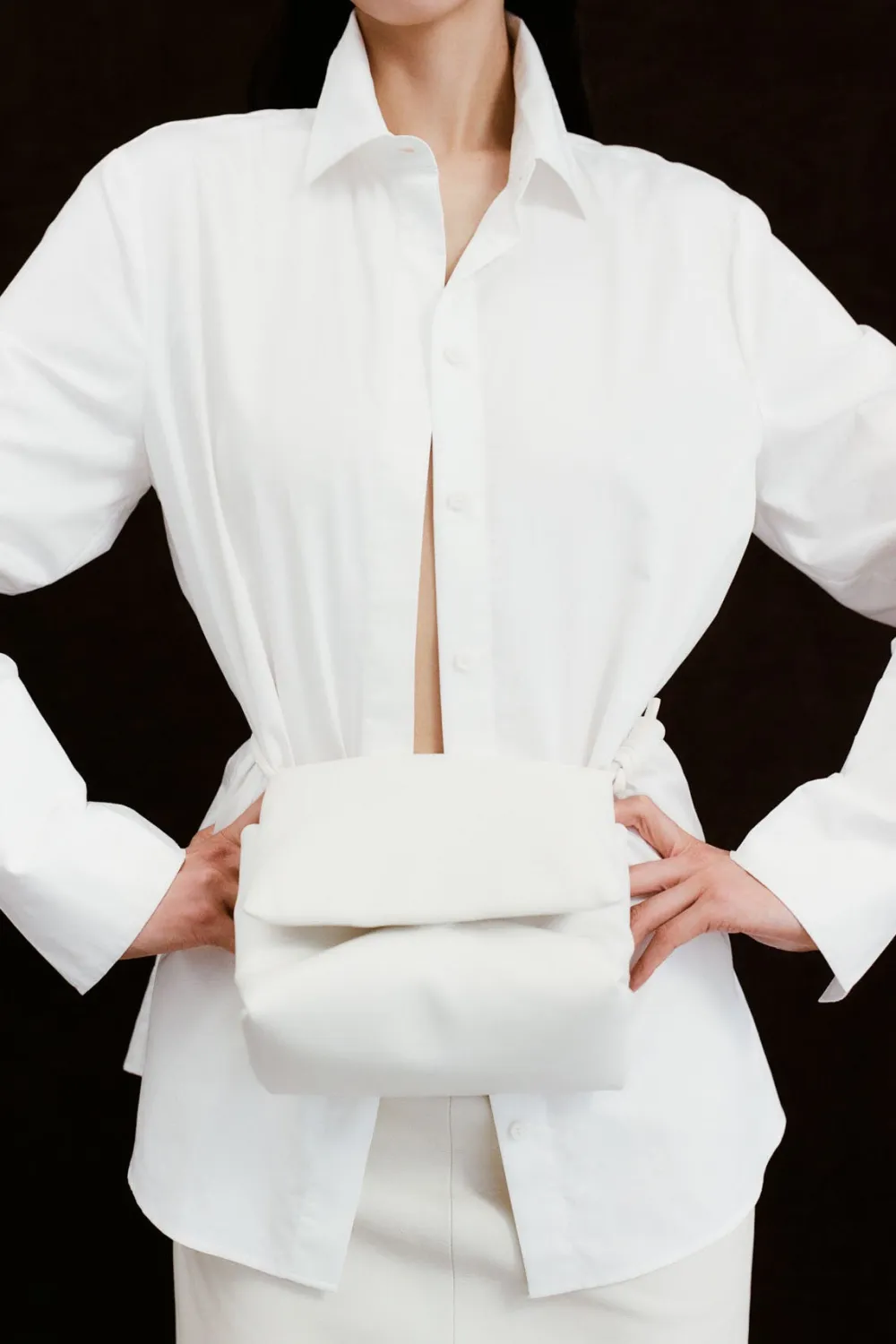 Wrap Shirt - White|St. Agni Shop