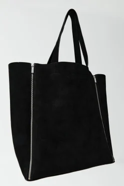 Zip Tote Bag - Black|St. Agni Fashion
