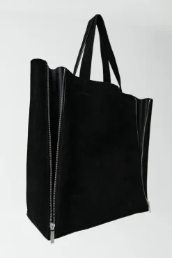 Zip Tote Bag - Black|St. Agni Fashion